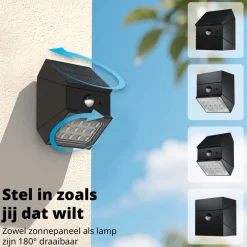 FlinQ TwistCube Solar wandlamp - set van 2