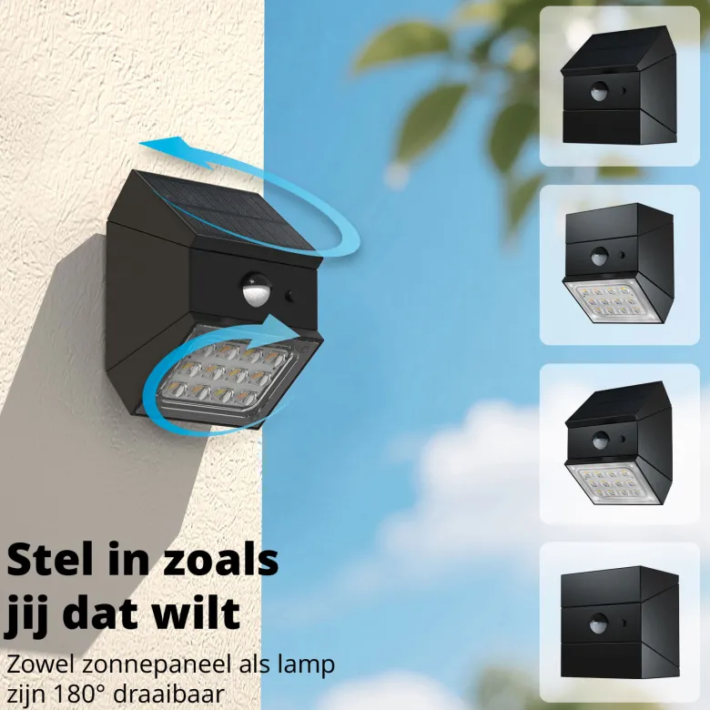 FlinQ TwistCube Solar wandlamp - set van 2