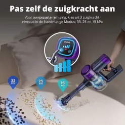 FlinQ V12 steelstofzuiger met kruimeldief - Purple