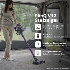 FlinQ V12 steelstofzuiger met kruimeldief - Purple