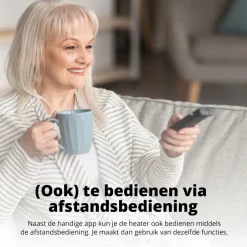 FlinQ 450 watt Slimme Infrarood verwarming - wit