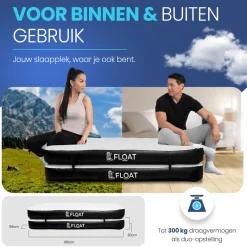 FLOAT Gemina 3 in 1 Luchtbed met elektrische pomp
