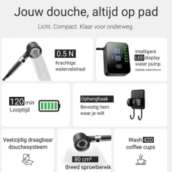 FLOAT Oasis oplaadbare campingdouche