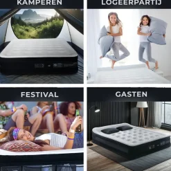 FLOAT VersaVento 2 persoons luchtbed met pomp en zijzakken