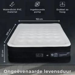 FLOAT VersaVento 2 persoons luchtbed met pomp en zijzakken