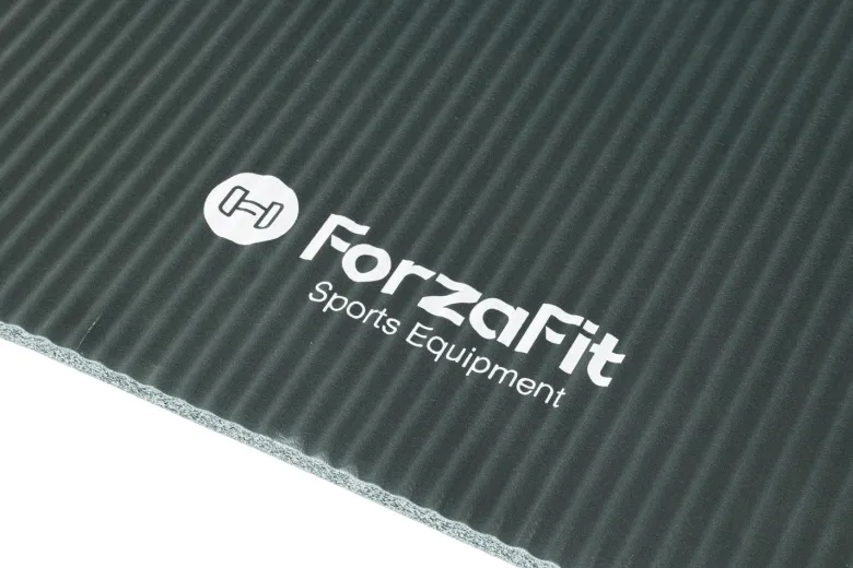 ForzaFit 12 mm fitness mat met draagriem - grey