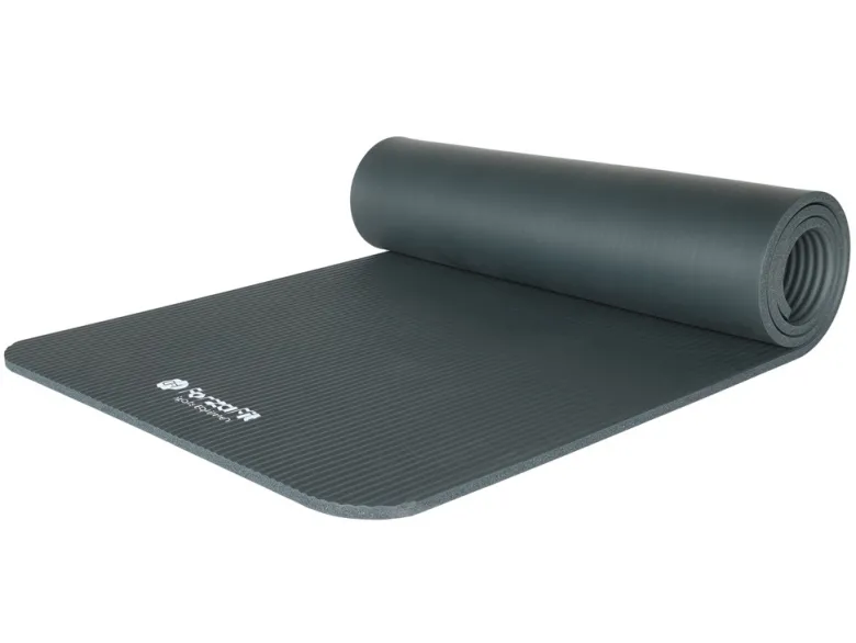 ForzaFit 12 mm fitness mat met draagriem - grey