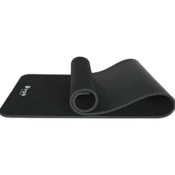 ForzaFit 12 mm yoga mat met draagriem - Black