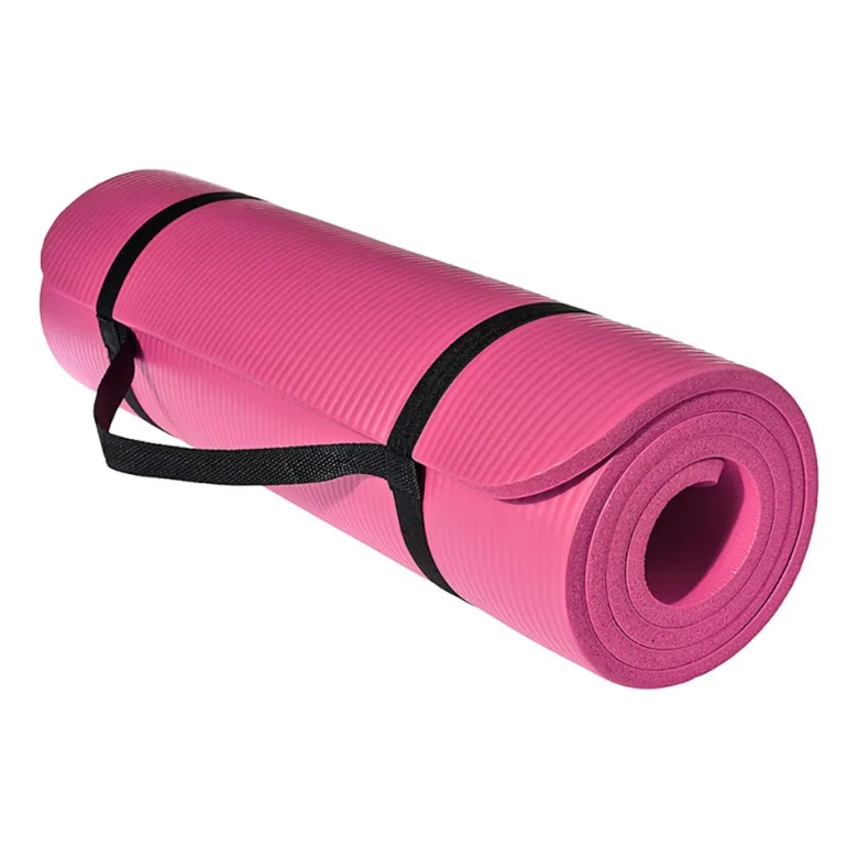 ForzaFit 12 mm yoga mat met draagriem - Pink