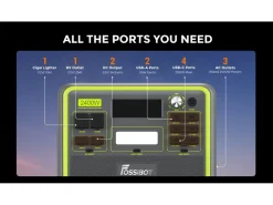 Fossibot F2400 draagbare powerstation