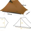 3F UL GEAR Lanshan 2-persoons Tent - Brown