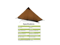 3F UL GEAR Lanshan 1-persoons tent - Brown