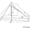 3F UL GEAR Lanshan 2 PRO 2-persoons tent - Brown