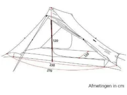 3F UL GEAR 2 PRO 3 seizoenen 2-persoons tent - Green