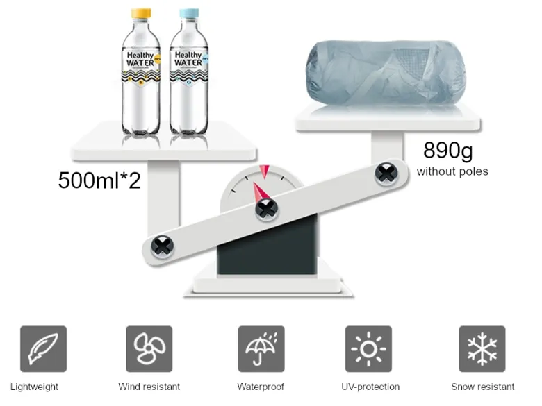 3F UL GEAR 2 PRO 3 seizoenen 2-persoons tent - Green