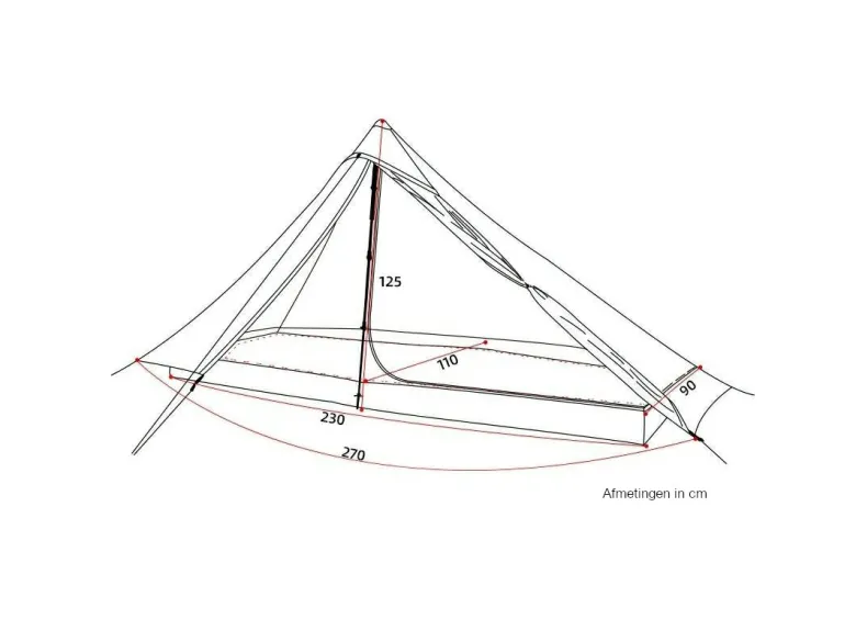 3F UL GEAR PRO 4 seizoenen 1-persoons tent - White