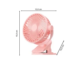 Fullcomfort A-Flow Clip-on Mini USB ventilator - Pink