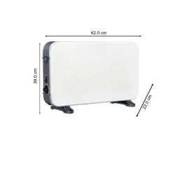 Fullcomfort E-Heat Essential 2000 watt convectorkachel - White