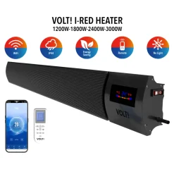 Fullcomfort VOLT! I-Red Infrarood terrasverwarmer - 2400 watt