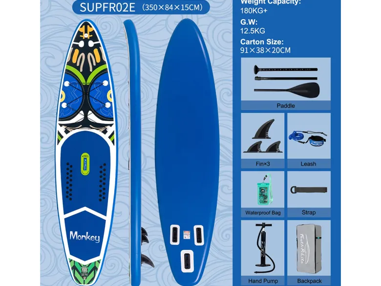FUNWATER SUPFR02E 350cm SUP Board - Dark Blue