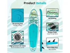 FUNWATER SUPFR03F 335cm SUP Board - Turquoise