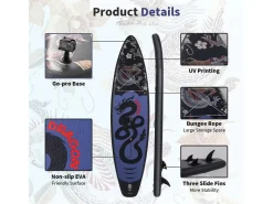 FUNWATER SUPFR17U 350cm SUP Board - Black