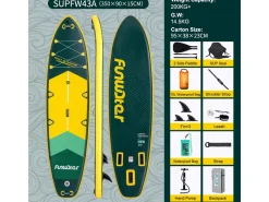 FUNWATER SUPFW43A 350cm SUP Board - Dark Green