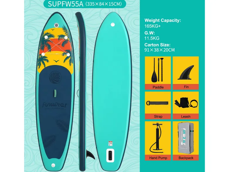 FUNWATER SUPFW55A 335cm SUP Board - Purple