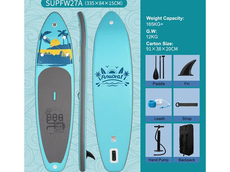 FUNWATER SUPFW27A 335cm SUP Board - Turquoise