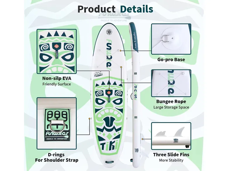 Funwater SUPFW05A SUP Board - Tiki
