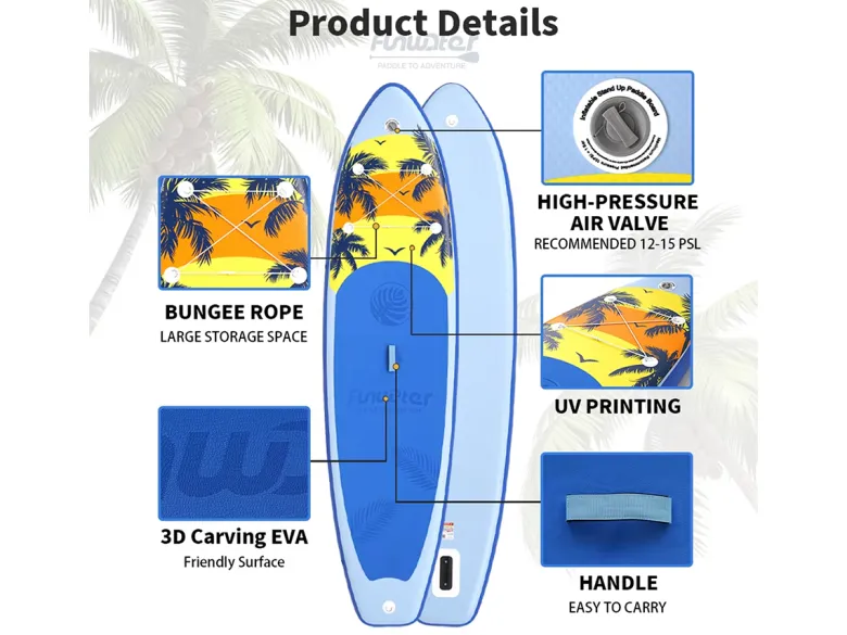 FUNWATER SUPFW55B 335cm SUP Board - Blue