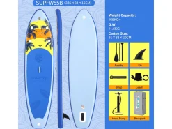 FUNWATER SUPFW55B 335cm SUP Board - Blue