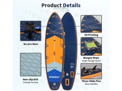 FUNWATER SUPFW43B 350cm SUP Board - Orange