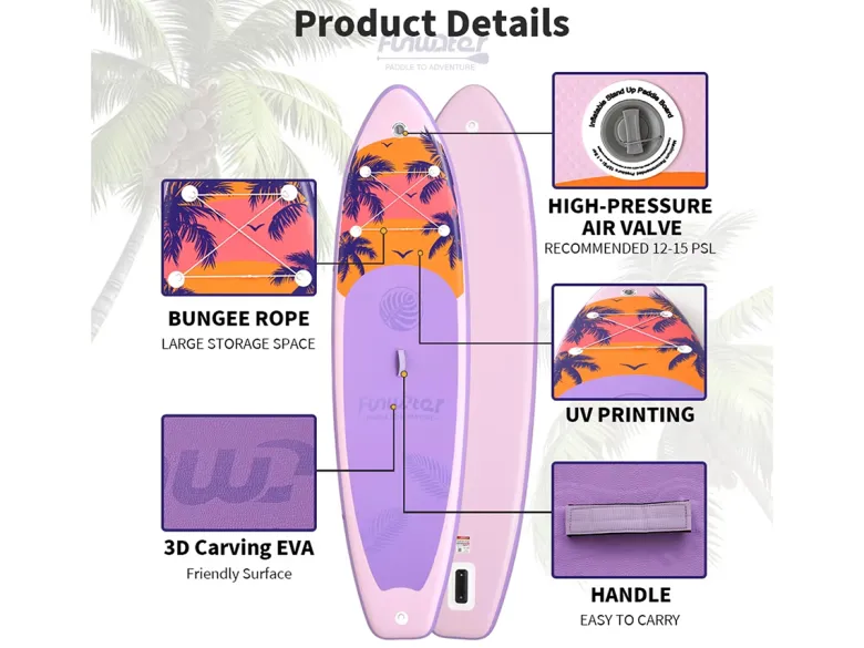 FUNWATER SUPFW55C 335cm SUP Board - Pink
