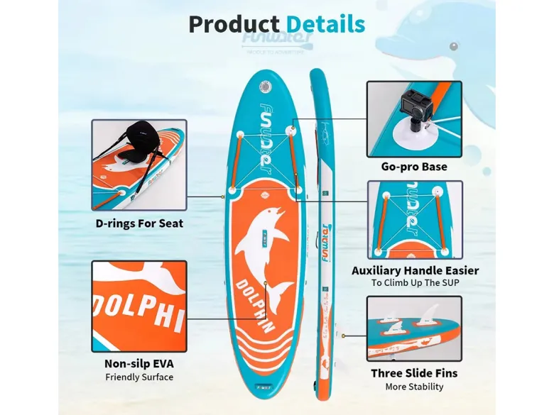 Funwater SUPFW08C SUP Board - Dolphin