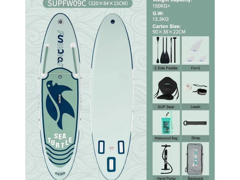 Funwater SUPFW09C SUP Board - Sea Turtle