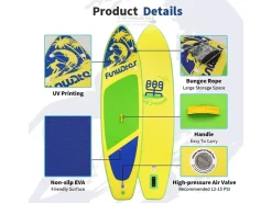 Funwater SUPFW28D SUP Board - Green/Yellow