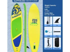 Funwater SUPFW28D SUP Board - Green/Yellow