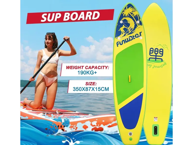 Funwater SUPFW28D SUP Board - Green/Yellow