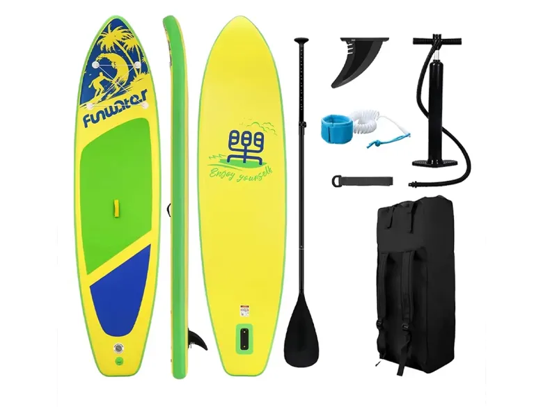 Funwater SUPFW28D SUP Board - Green/Yellow