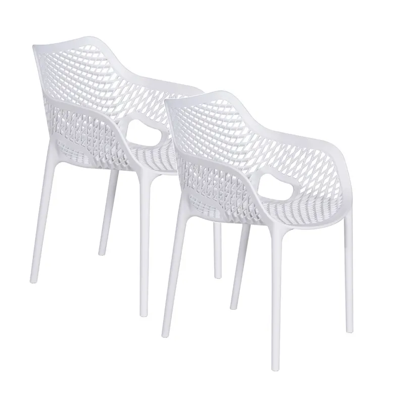 Garden Impressions Air XL 2 stuks witte tuinstoelen