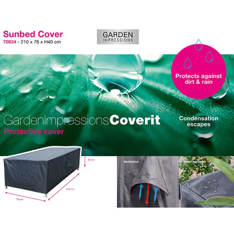 Garden Impressions Coverit ligbed hoes - 210 x 76 x 40 cm