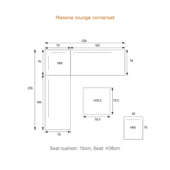 Garden Impressions Masone midden element - carbon black