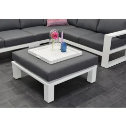 Garden Impressions Plaza witte 100x100 loungetafel