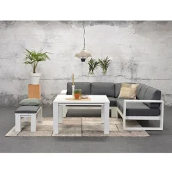 Garden Impressions Plaza witte lounge dining tafel
