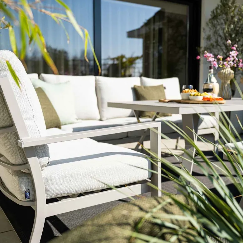 Garden Impressions Senja 3-delig links - sand loungediningset