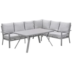 Garden Impressions Senja 3-delig rechts - sand loungediningset