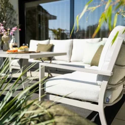 Garden Impressions Senja 3-delig rechts - sand loungediningset