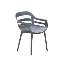 Garden Impressions Sunny 2 stuks donker grijze tuinstoel