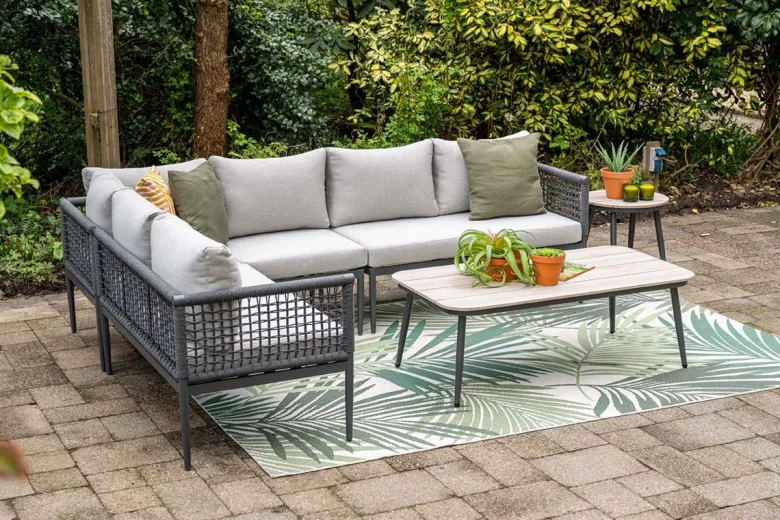 Garden Impressions Teramon 130x70cm lounge tafel - black